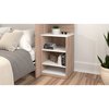 Bestar Cielo 20W 19.5“ Low Storage Unit, Rustic Brown & White 80169-000009